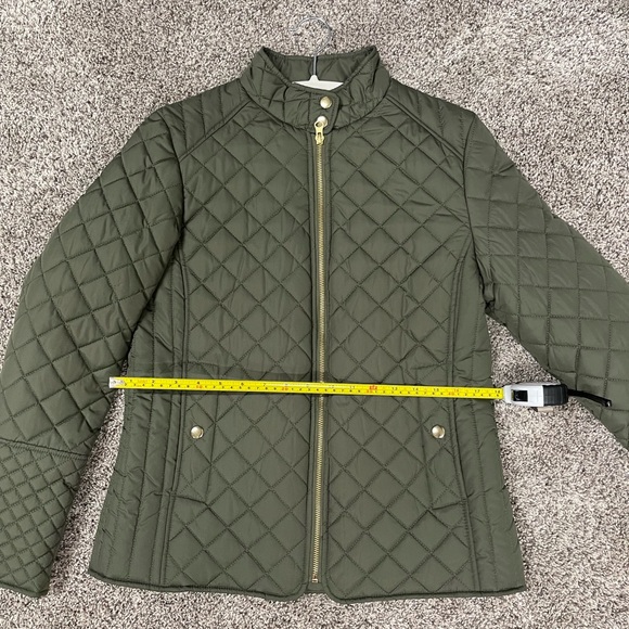 Faded Glory Quilted Army Green Jacket- EXCELLENT CONDITION sz Small - Picture 4 of 8